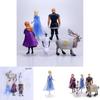 Delightful 5pcs Snow Queen Anna Elsa Frozen 2 Olaf Sven Kristoff Doll Figures For Kids