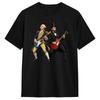 Abraham Lincoln Playing Guitar 250th Anniversary 4th Of July Tshirt Harajuku Tshirts Shortsleeve Streetwear Tops Oversize