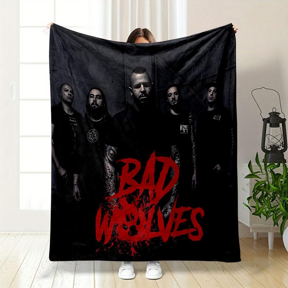 Bad Wolves Band Graphic Blanket for all seasons blanket lunch break throw gift