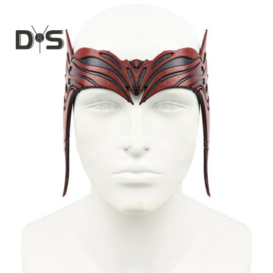 Алая Ведьма Корона Супергероя Косплей Головной Убор Нарядная Повязка На Голову Костюм Аксессуар для Хэллоуина Рождественская Вечеринка