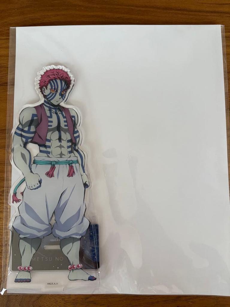 [USED] Demon Slayer: Kimetsu No Yaiba Aniplex Online Lottery Big Acrylic Stand Akaza