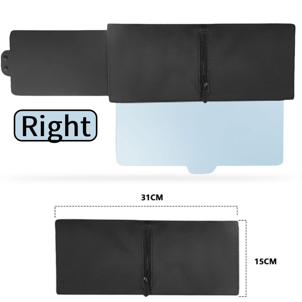 Поляризованный солнцезащитный козырек с застежкой-молнией, удлинитель солнцезащитного козырька для автомобиля с линзой из поликарбоната и боковым солнцезащитным козырьком, антибликовый автомобильный козырек с УФ-фильтрацией