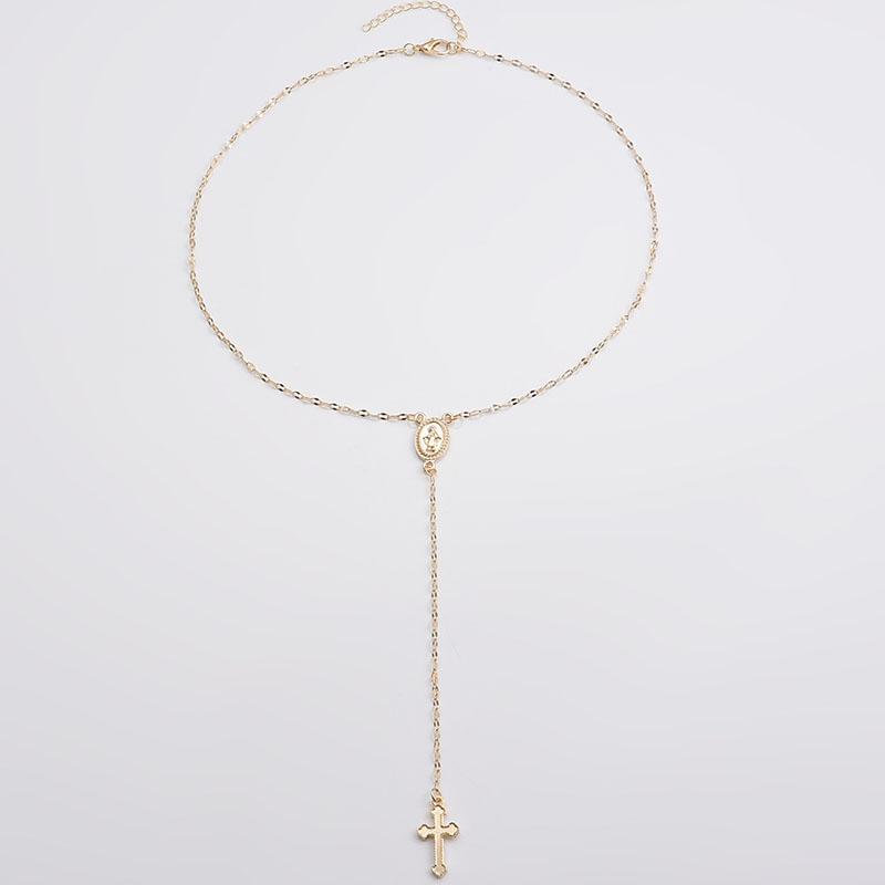 Серебряные круглые свадебные украшения модные простые женские длинные кулоны ожерелье золото 1 шт. богемный стиль сплав розовое золото аксессуары