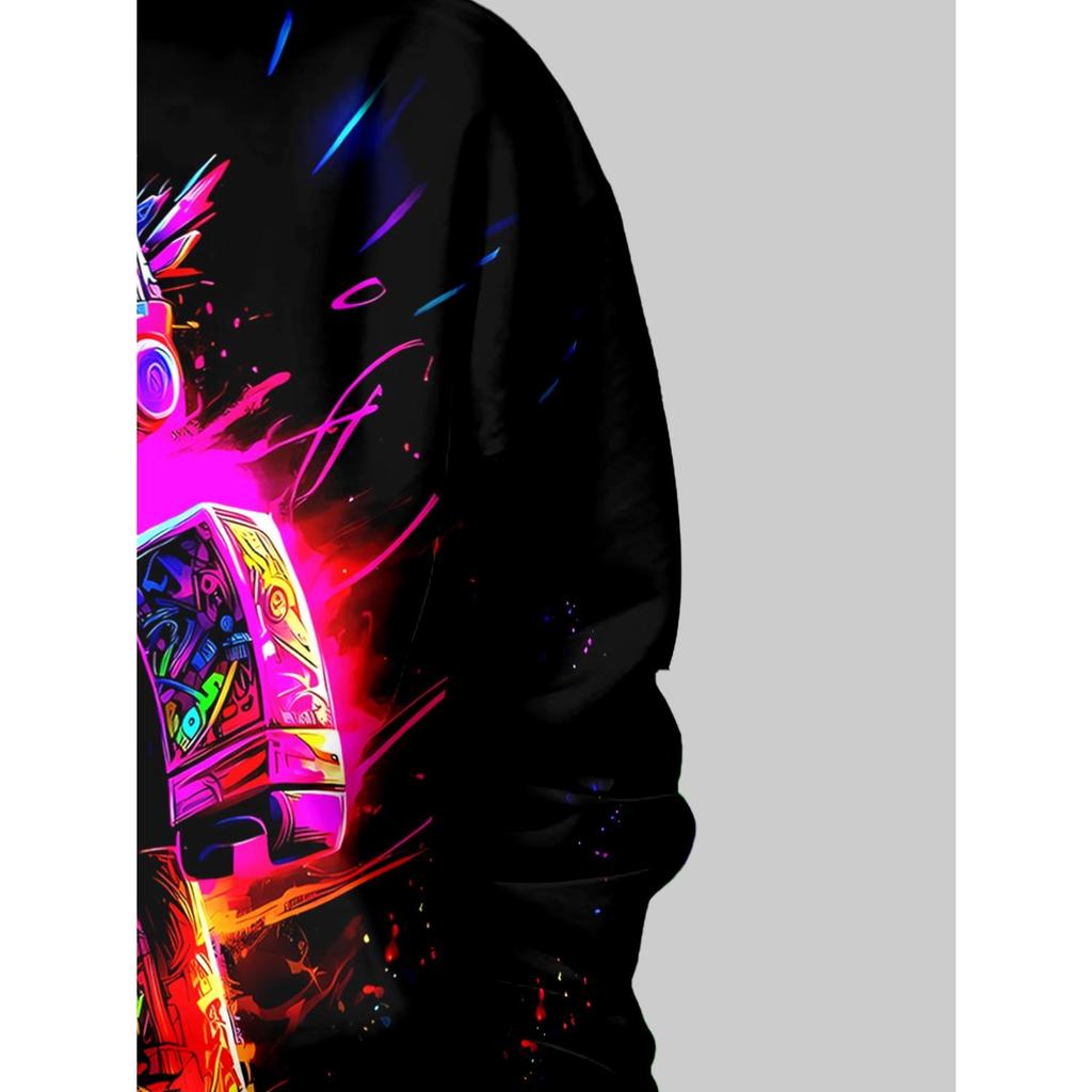 Осень/Зима Толстовка для мальчиков с 3D-принтом аниме Модная повседневная верхняя одежда Толстовка Худи Худи Худи Куртка