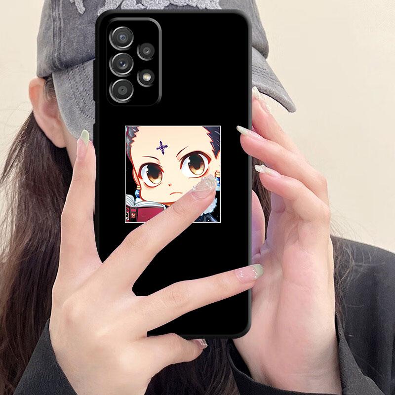 Милый чехол для телефона Hunter X Hunter для Samsung Galaxy A52 A13 A32 A72 A33 A22 A23 A71 A31 A51 A53 A21s A11, черный мягкий чехол