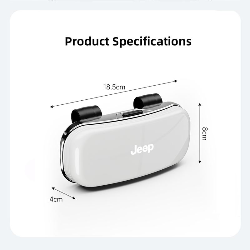 Portable Glasses Case Car Sun Visor Sunglasses Storage Box For Jeep Wrangler JK Gladiator Renegade Grand Cherokee Avenger Decal AJX1