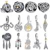 Fashion 100% 925 Sterling Silver Tree of Life Beads & Dream-catcher Charms Fit Charms Bracelets Women DIY Jewelry Making