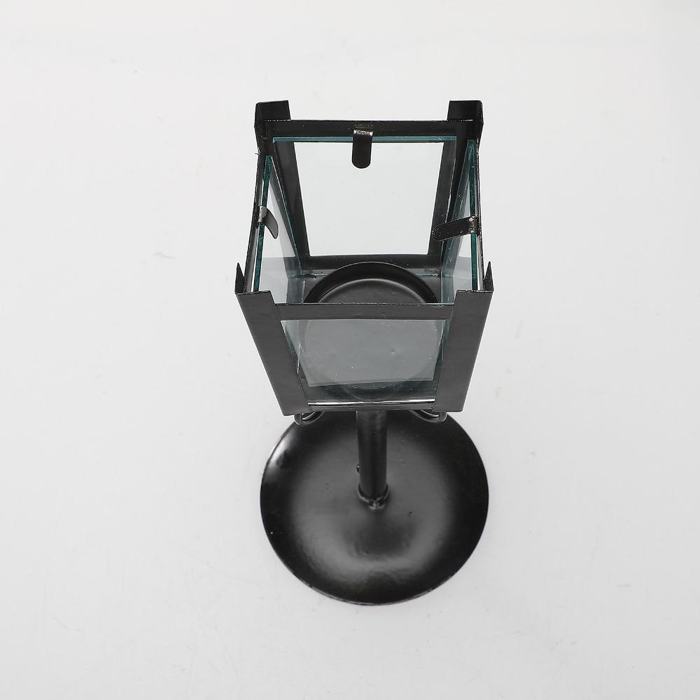 Hollow-Out Design Decorative Candlestick Holder Black Creative Candle Cup Dining Room Decor