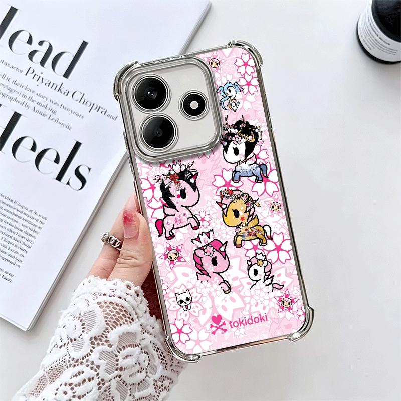 Япония T-Tokidokis Арт Мягкий Чехол Для Телефона Для Xiaomi Redmi Note 14 15 Pro Plus 13 12 11S 11T 5G 10 9S 9 Покрытие Противоударный Fundas