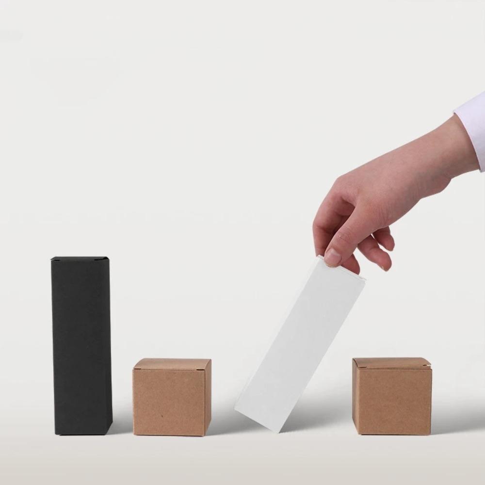 10 шт. Маленькая большая бумажная подарочная коробка черного/белого цвета для печенья, конфет, упаковочная коробка для детского душа