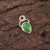 Pear Natural Green Cat'S Eye Sterling Silver Ethnic Mother Gift Birthday Pendant PP-56-40