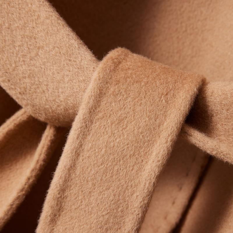 Женское пальто из 100% шерсти TIDENOVEL Осеннее шерстяное длинное пальто Ручной работы Пальто-бушлат Зимняя теплая шерстяная длинная куртка Кашемировое пальто