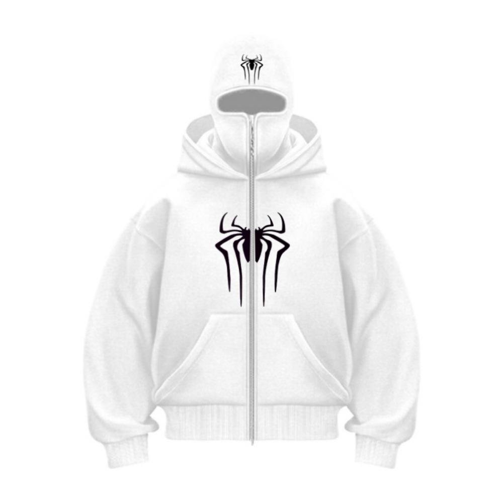 2025 Осень и Зима Новая Мужская и Женская Повседневная Спортивная Одежда с Дизайном Маски с Капюшоном, Спортивное и Модное Худи Большого Размера