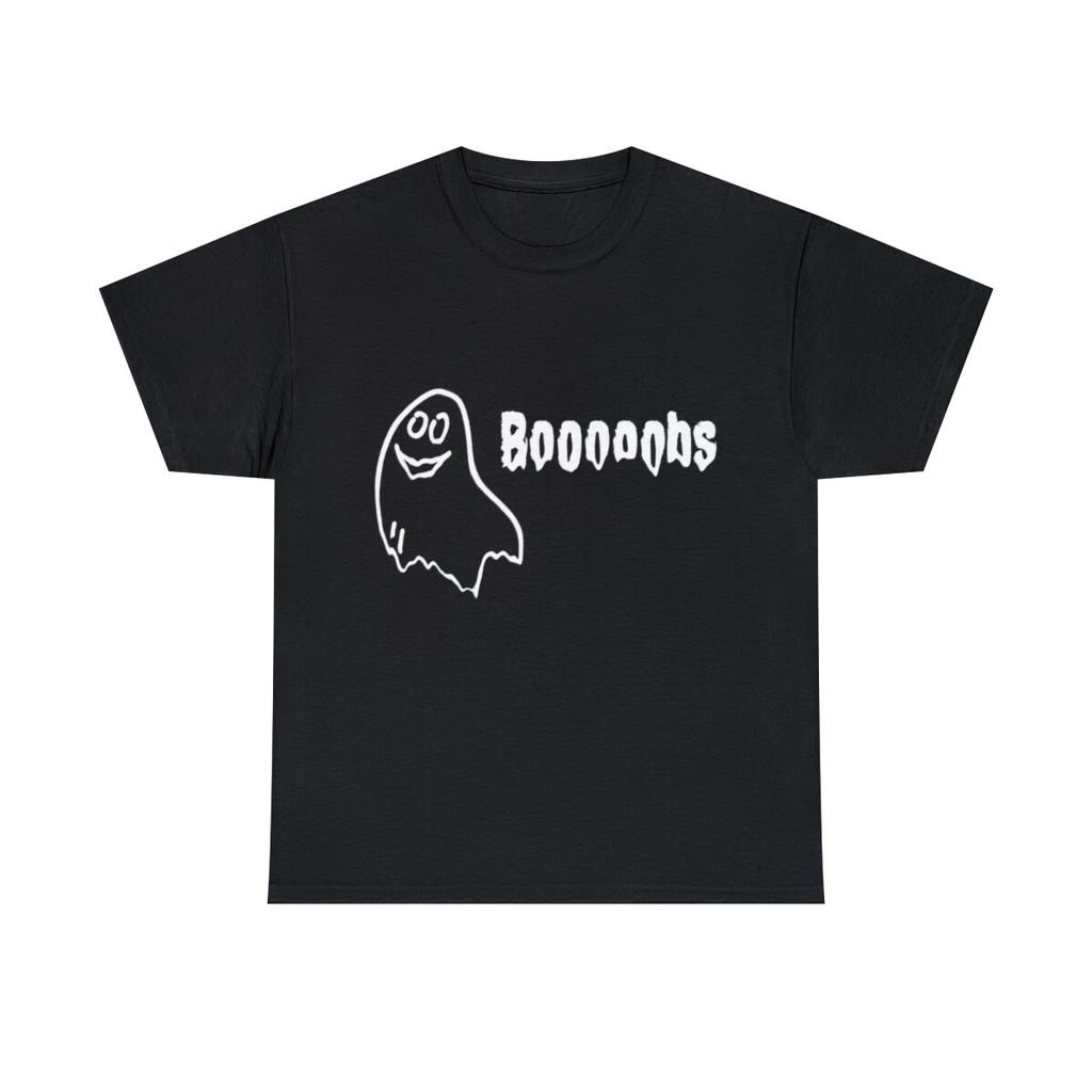Футболка с графическим принтом «Привидение на Хэллоуин Boooooobs Boo», размеры S-5XL