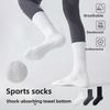 Women's Mid-calf Cotton Socks, Antibacterial and Deodorizing, Towel Bottom Mesh Breathable, Running Sports Long Calf Socks