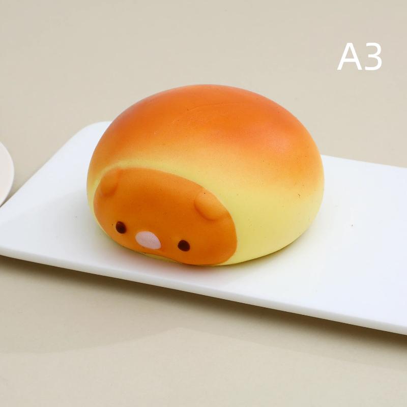 Игрушка для снятия стресса, медленно поднимающаяся, 1 шт., животное (кошка, собака, животное), рисунок хлеба, мягкая сжимаемая игрушка для детей, праздничный подарок