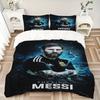 Messi Argentina Print 3Pcs Bedding Setduvet Cover With 2 Bedropillowcase Home Birthday Gift