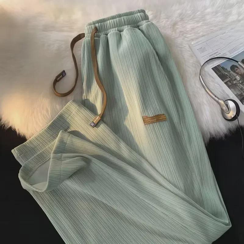Мужские летние модные свободные спортивные штаны Ice Silk