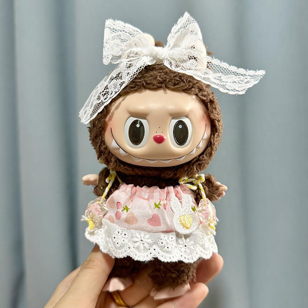 Для 17 см Кукольная одежда Лабубу Модная одежда Толстовки Кукольная одежда Цветовые толстовки Кукольные аксессуары Милые украшения Маленькая одежда