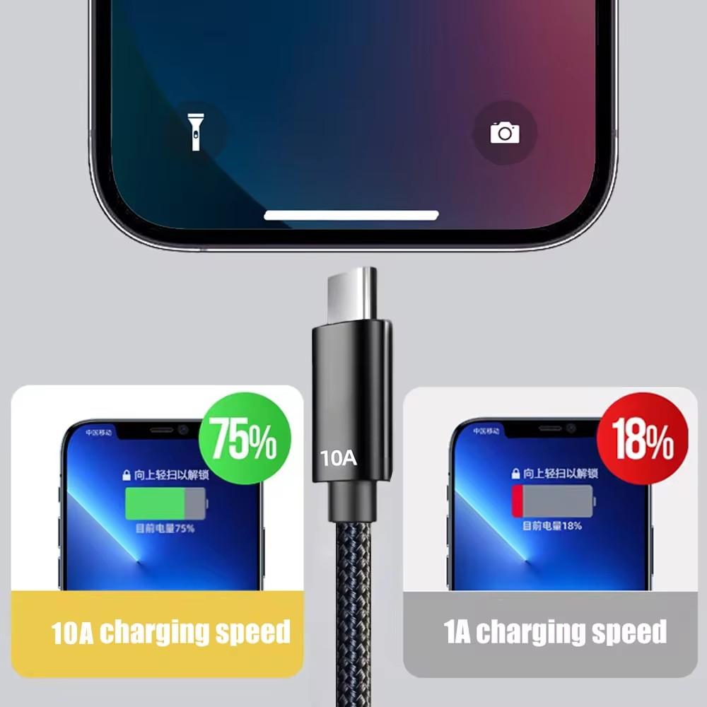 120 Вт 10A Type C кабель для быстрой зарядки USB шнур передачи данных для Huawei P50 P40 Pro Xiaomi 14 Redmi 13 Oneplus Realme POCO 0,5/1/1,5/2/3 м