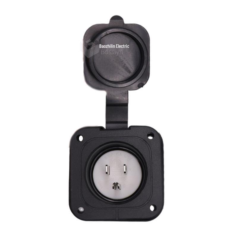 NEMA 5-15 American Standard Waterproof RV Extension Cord with Square Plug