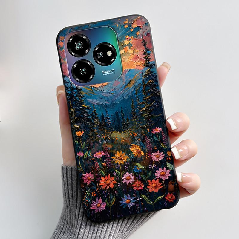 Для ZTE Axon 60 Lite / Blade V60 Vita / Nubia V60 Дизайнерский Чехол Милый Сердечко Кролик Чехол Черный Мягкий Силикон Защитная Крышка