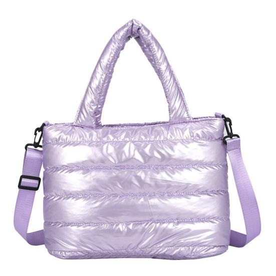 Стильная сумка-тоут с гладкой молнией для повседневного использования, удобная женская легкая зимняя пуховая хлопковая стеганая сумка для жизни KTB