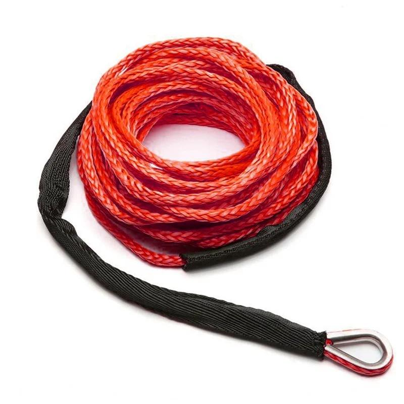 7mmx15m Truck Boat Emergency Replacement 9300lbs 12 Strand Stringt Car Outdoor Accessories Synthetic Winch Rope Cable ATV UTV