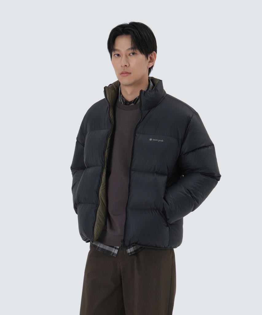 Snowpeak Apparel Airnova Pertex Reversible Stand-Neck Heavy Down Jacket (S25Wmpdj16) Black