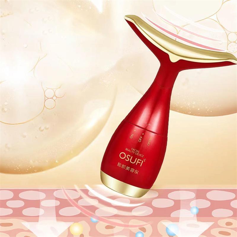 Массажер для лица, шеи, косметическое устройство, электрический V-образный интродьюсер, укрепляющий, омоложение, против морщин, тонкий двойной подбородок, уход за кожей, массаж лица