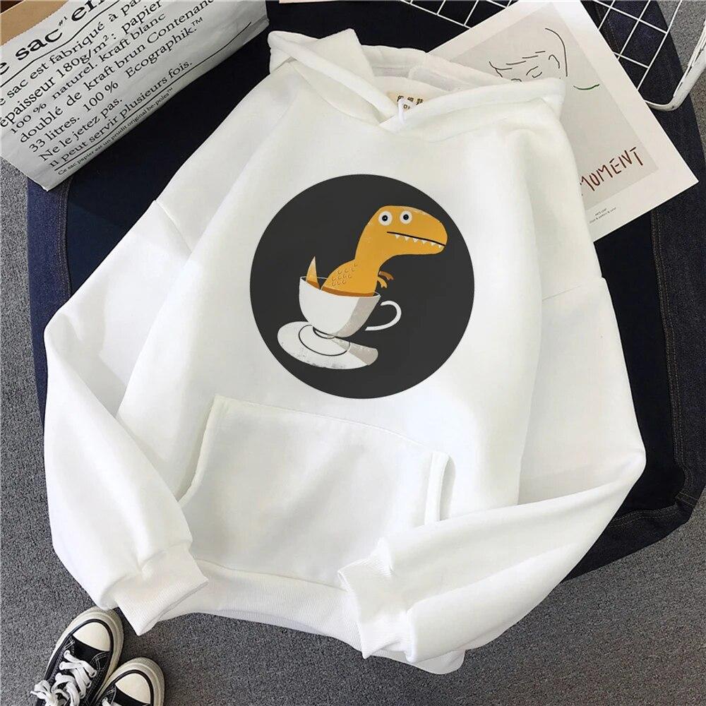 Trex Tea Hoodies Women 90s Harajuku Graphic Tracksuit Female Vintage Hood Unisex