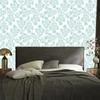 Wallpaper Flowers white, mint, light gray and celadon 50x1000