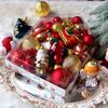 Набор из 72 рождественских шаров Красные Золотые Рождественские Шары DIY Украшения для Рождественской Елки Для Домашней Вечеринки Украшение Новогодний Подарок