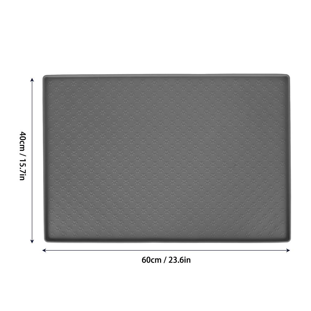 Raised Edge Food Placemat Splash Proof Pet Dining Mat Pet Essential Pet Bowl Pad Daily Feeding