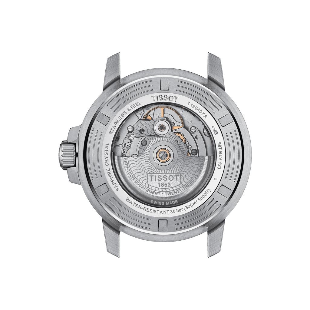 Tissot Мужские модные часы из нержавеющей стали с синим циферблатом T120.407.11.041.03