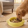 Silicone Dog Slow Feeder Bowl Non-Slip Anti-Flip Dog Treat Bowl Anti-choking with Suction Cup Pet Food Dish Pet Enrichment