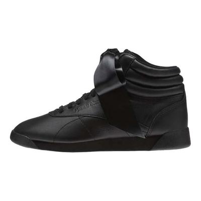 Кроссовки женские Freestyle Hi Satin Bow Black Skull-Grey CM8904