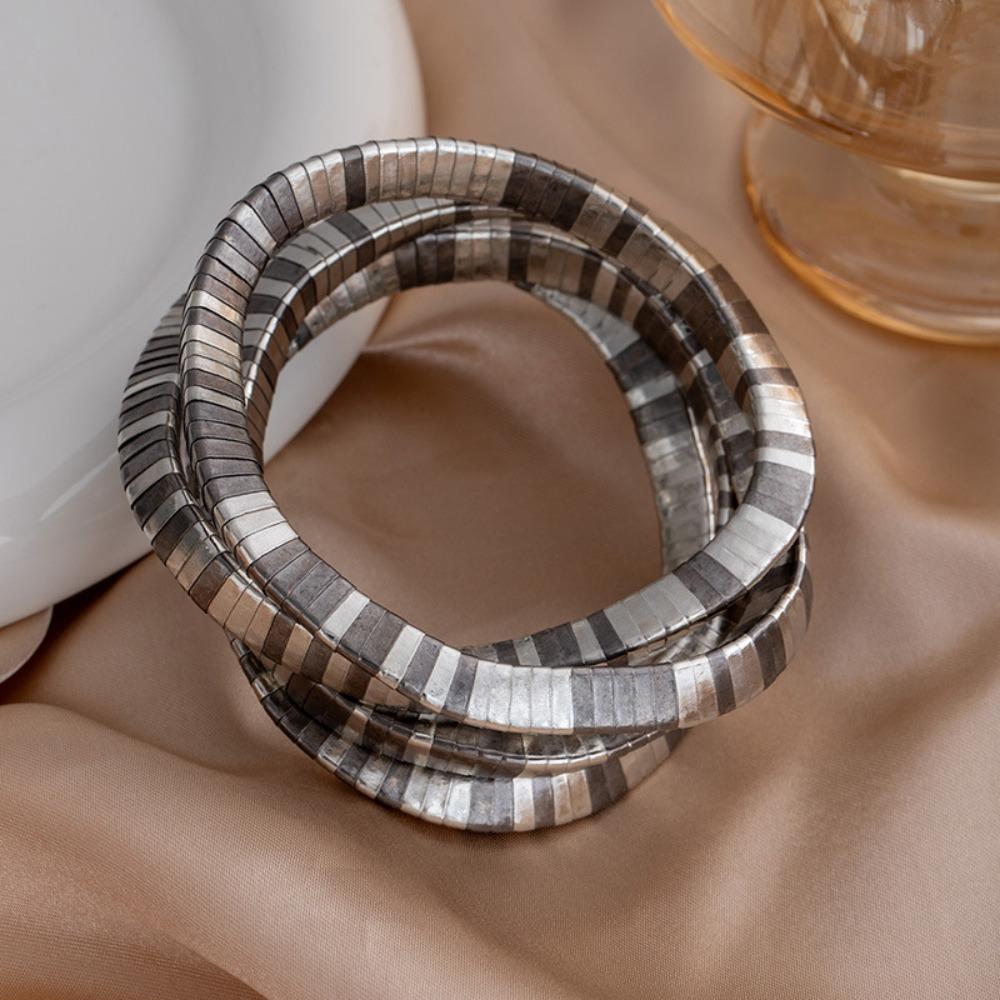 Silver Color Flexible Choker Gold Color Bracelet Bendable Snake Necklace Jewelry Accessories