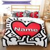 3pcs Custom Name Untitled Dance Bedding Set Duvet Cover Closure Includes 1 Duvet Cover & 2 Pillowcases for All Seasons Bedroom Decor