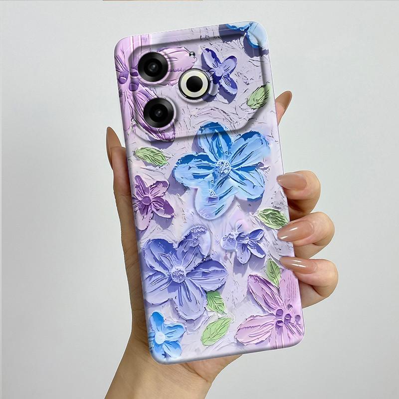 Для Tecno Pova 6 Neo Чехол POVA6NEO Силиконовый ТПУ Мягкий Чехол для Телефона Расписной Печатный Ударопрочный Защитный Задний Чехол