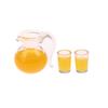 3 шт./компл. 1:12 кукольных миниатюрных чашек для напитков, кувшин для апельсинового сока, модель кухонного декора