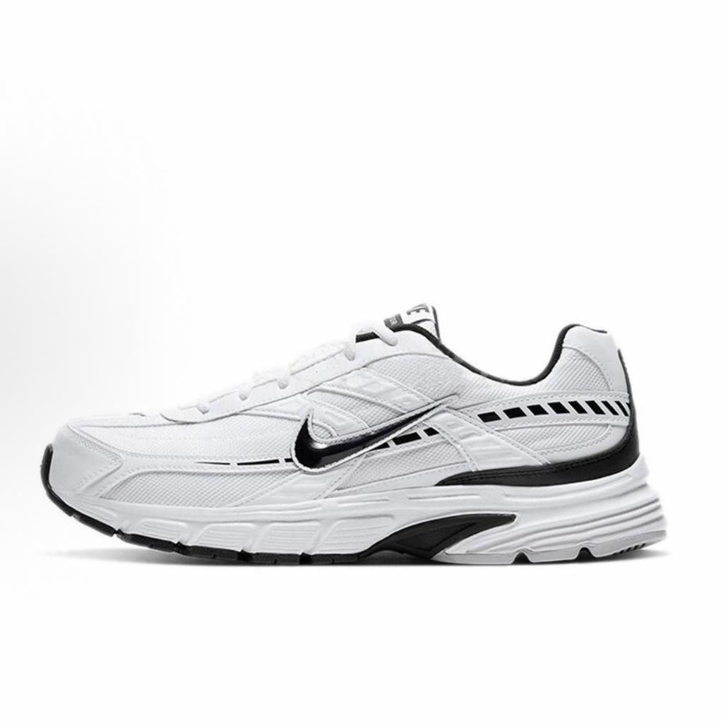 Nike Initiator Cushioning Low top Casual Sprint Running Shoes Men's White Black 394055-100(Team1128-)