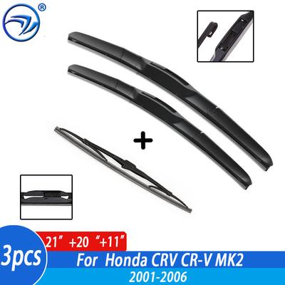 Комплект дворников передних и задних для Honda CRV CR-V MK2 2001 2002 2003 2004 2005 2006 Лобовое стекло Заднее стекло