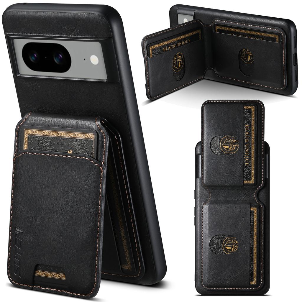 Suitable For Google Pixel 10Pro Card Phone Case Google Pixel 9 Stand Back Cover Card Holder Protective Leather Case