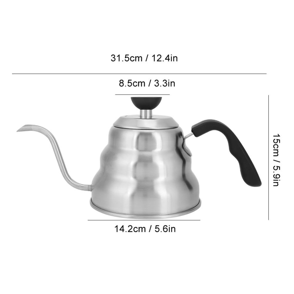 1200ml Capacity Gooseneck Kettle 1000ml Capacity Drip Coffee Kettle Coffee Drip Kettle Tea Brewing
