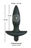 Vibrating Anal Plug with Handle Small (13cm) - Black Velvets