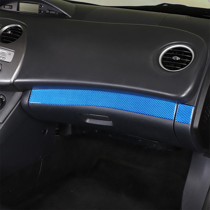 For Mitsubishi Eclipse 2006-2011 Soft Carbon Fibr Car Co-pilot Storage Compartment Panel Cover Trim Sticker Car