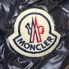 Б/у Пуховик MONCLER Блестящий черный Нейлон Женский