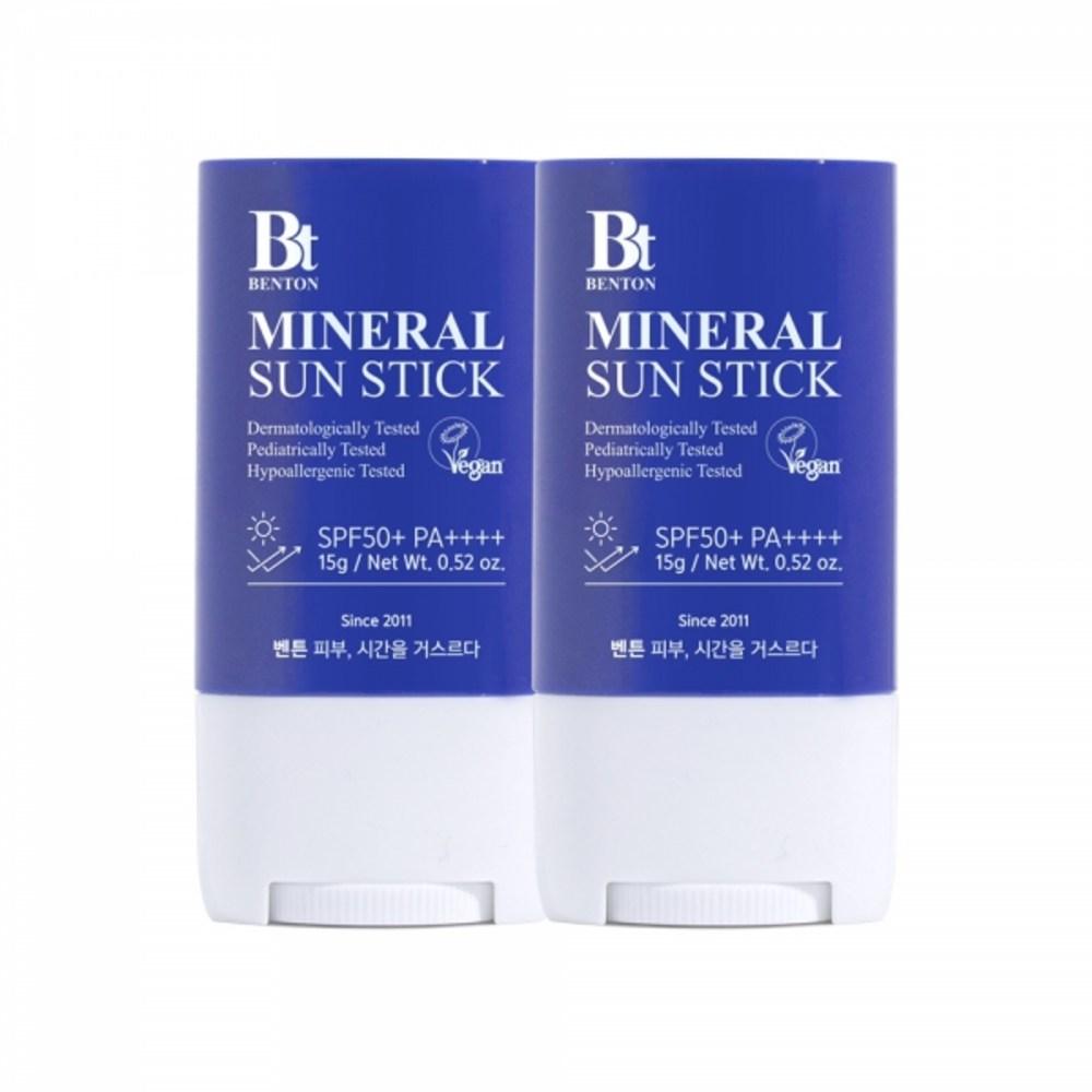 Benton Неорганическая солнцезащитная палочка SPF50+PA++++ 15 г 2 шт.
