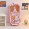 Japanese Pencil Case Transparent Large-capacity Student Pencil Case Cute Girl Creative Simple Pencil Case Stationery Bag